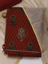 Printed Cotton Unstitched Suit Piece With Dupatta
